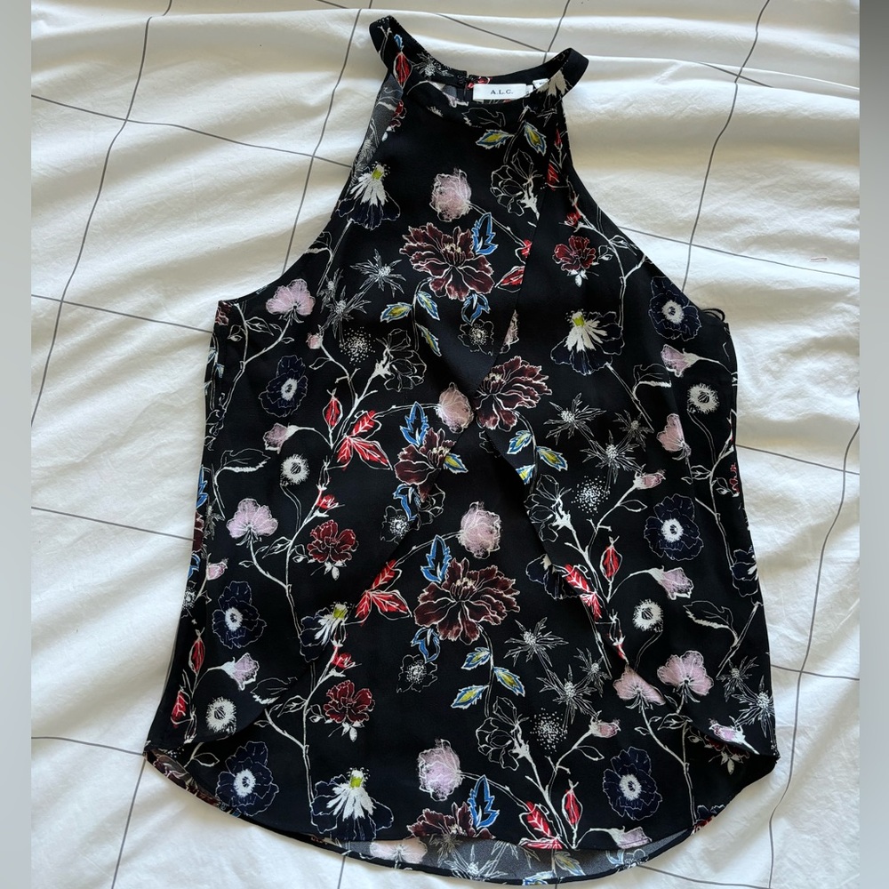 ALC Size 0 Silk Top